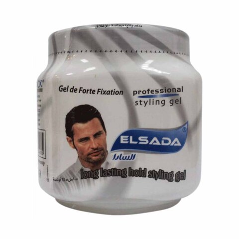 Elsada Professional Long Lasting Hold Hair Styling Gel Grey 1000ML