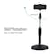 Generic Desktop Portable Stable Round Base Cell Phone Stand Holder, Black