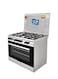 فرن غاز فريش 55x80 سم، 5 شعلة، ستانلس ستيل، FSC8055 (غير شامل التركيب)