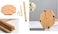 Lavish 30 cm Long Solid Bamboo Wooden Tissue And Paper Towel Roll Holder Flower Base [1-Unit]