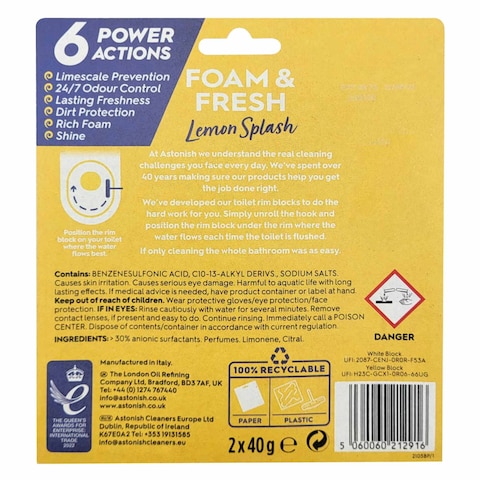 Astonish  Foam  Fresh Lemon Duo40G