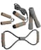 Max Strength 5 Pcs Fitness Exercises Training Set, Hand Grip Jump Rope Resistance Toning Tube Soft Dumbbell Combination Set
