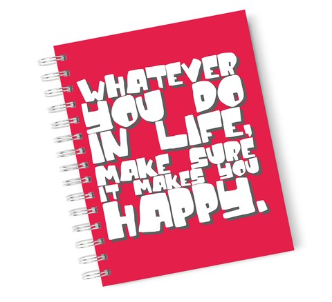 Loud Universe Hardcover Notebook Life Inspiration Quote Spiral Notebook with Premium High Quality Paper A5 Size