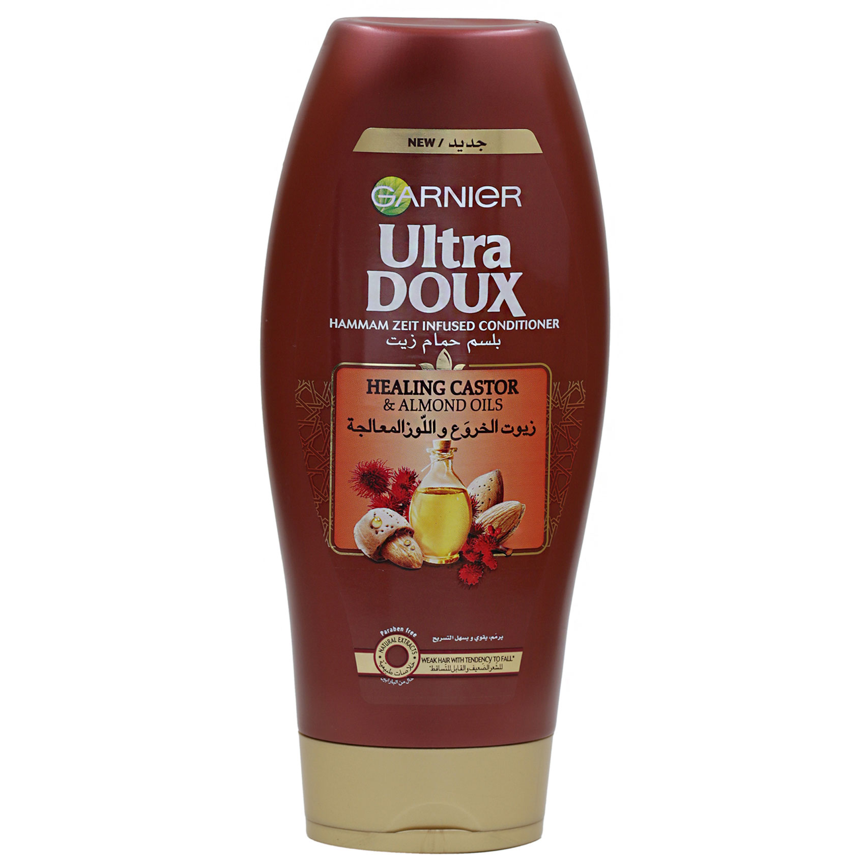 Garnier Ultra Doux Healing Castor And Almond Oil Conditioner White 400ml