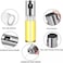 Oil Spray Dispenser, Leak Proof Stainless Steel Olivia Oil Transparent Bottle Baking Olive Oil Spray Bottle, Vinegar Glass Dispenser for Cooking/Salad/Baking Pan/BBQ (100ml)