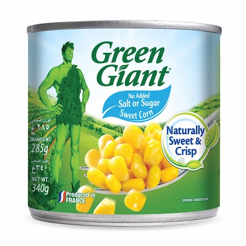 Buy GREEN GIANT SWEET CORN NO SALT 340G in Kuwait