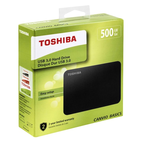 TOSHIBA HDD 500GB CANVIO B A3 BK