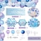 Wonderland Birthday Party Balloon Arch, Winter Theme Decoration, Metallic Latex Foil Balloons Snowflake Garland, with Balloon Strip Tape Ribbon for Girls Baby Shower Christmas (78pcs)