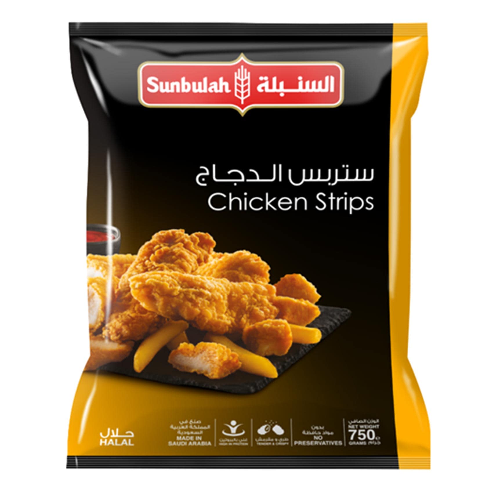 السنبلة ستربس الدجاج 750 جرام