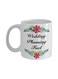 muGGyz Printed Ceramic Coffee Mug White