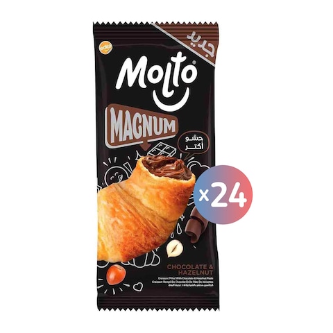 Molto Magnum Croissant with Chocolate and Hazelnut - 24 Pieces