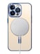 MagSafe Case Magnetic Clear Soft TPU Plating Case Wireless Charging Compatible Shockproof Camera Lens Protection For Apple iPhone 14 Pro Blue