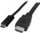 StarTech USB-C to HDMI Adapter Cable 2m (6 ft.) 4K 30Hz, Thunderbolt 3/4 Compatible - Black