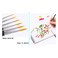 Marie 000-12R Nylon Water Color Brush Set 15 Pieces