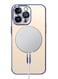 MagSafe Case Magnetic Clear Soft TPU Plating Case Wireless Charging Compatible Shockproof Camera Lens Protection For Apple iPhone 14 Pro Violet