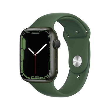 Apple Watch Series 7 GPS, 41mm Green Aluminium Case with Clover Sport Band - Regular