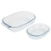 Pyrex Glass Roasters Set 2 Pcs: Rectangular Roaster (30Cm) + Oval Roaster (19Cm)