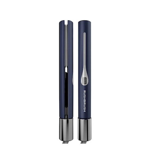 Rush Brush X2 Infra Revolver Hair Straightener - Navy