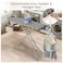 Black Ironing Board, Heat Resistant Iron Board With Steam Iron Rest, Foldable Ironing Stand Structure 110cm x 34 cm