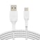 Boost Charge Braided USB-C To USB-A Cable, 2M, White