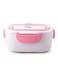 Electric Lunch Box White/Pink 22x15x10centimeter