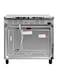 Super General 5-Burner Gas Cooking Range SGC901FS Silver/Black