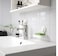 Soap dish with suction cup, white
