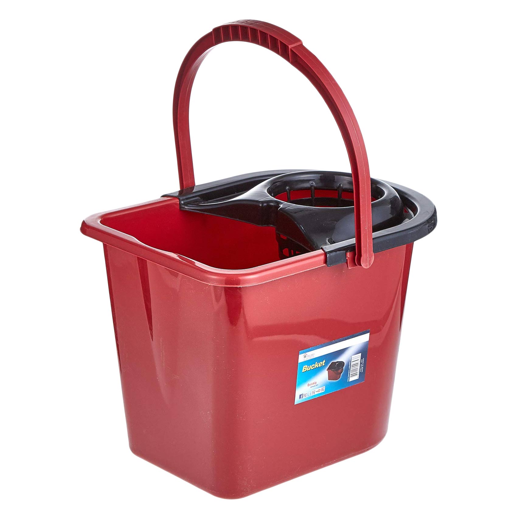 HomePro Mop Bucket 15 Liters - Red