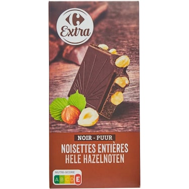 Carrefour Dark Chocolate Bar With Hazelnut 200g