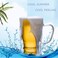 LUSHH Beer Glass Mug Insulated Mug,23 oz/650ml Double Wall Mugs Pub Glass for Cold Drink and Hot Coffee, Insulated Mugs Cup, Borosilicate Glassware Bar Glass Drinking Glasses.