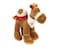 Fay Lawson Brown Camel With Red I Love You On White Bandana 18cm