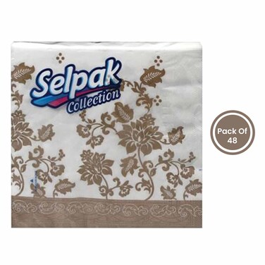 Selpak Collection Mixed Case Napkin Pack Of 48