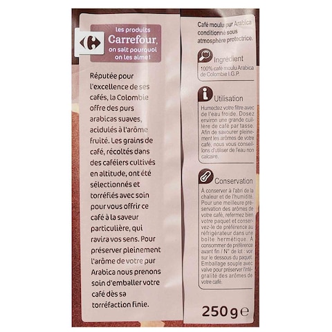Carrefour Colombian Ground Coffee 250g