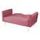 In House Rosela 2 In 1 Sofabed Velvet Upholstered - Dark Pink