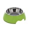 Nutrapet Melamine Round Bowl Dull Green M:17.5 * 6.5Cms 350/ml11.8oz