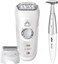 Braun Silk epil 7 7-561 - Wet &amp; Dry Cordless epilator with 8 extras including free Braun FG1100 Silk epil Beauty Styler, Bikini Styler