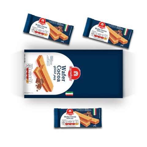 Carrefour Cocoa Cream Crispy Wafers 45g Pack of 20