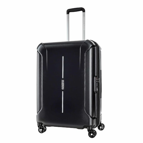 American Tourister Technum 4 Wheel Hard Casing Check-In Trolley 68cm Diamond Black