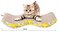 Generic Mumoo Bear Cat Scratcher Cardboard For Little Cats And Dogs, Corrugated Scratching Pad With Wave
