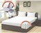 KLUB LINEN Stripe Microfiber White Fitted Sheet -King 180 x 200 cm
