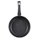 قلاية عميقة بمقبض واحد كوك أون روك اندكشن + غطاء بيركس من ايلا، 24  سم ، أسود