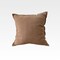 Luna Home 1 Piece 50*50cm Size, 100% Linen Cushion Cover, Solid Amber Brown