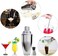 5pcs Set Cocktail Shaker Strainer Wine Bottle Chiller Ice Tong Measuring Cup Stirring Spoon Liquor Pourer Muddler 550ml