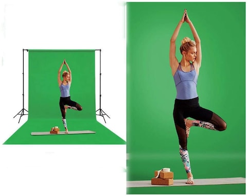 Coopic Bd 1.4X11m Green Background Paper For Photo Studio Portrait Seamless Collapsible