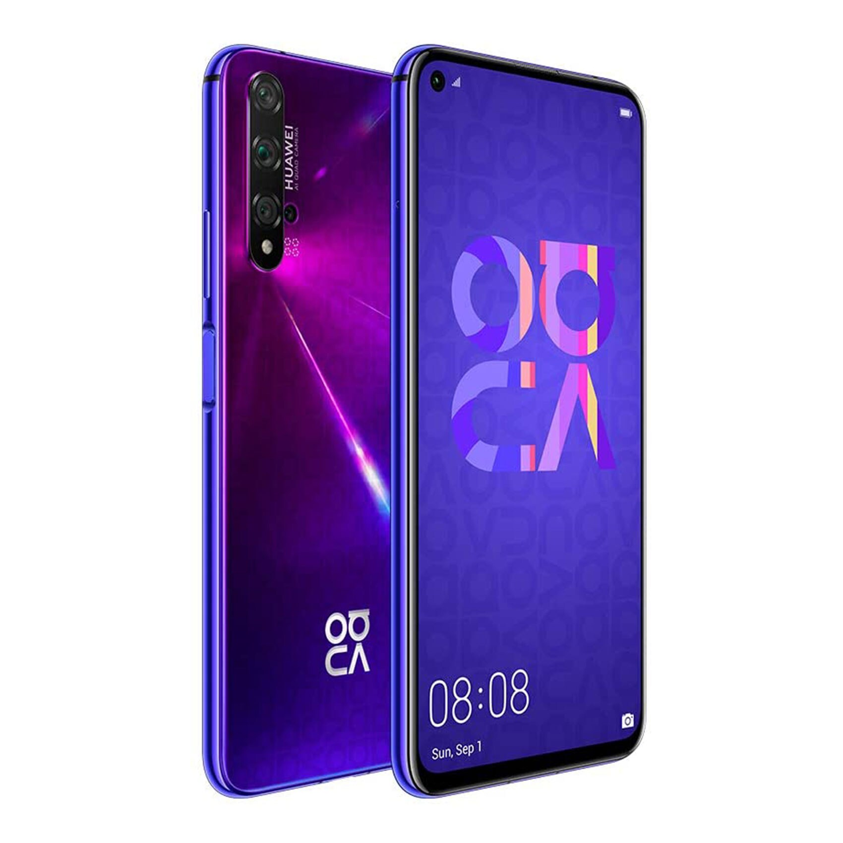 Buy Huawei nova 5T, 4G 128GB, purple Online | Carrefour KSA