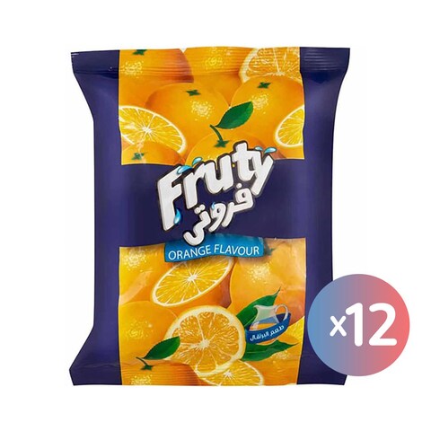 Fruty Powder Orange Drink - 25 Gram - 12 Pieces