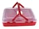Q-Lux Takeaway Pastry Carrying Box With Handle L-00719 - Red