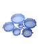 Generic 6-Piece Silicone Stretch Fresh Food Cover Blue 4.4X11.4Centimeter