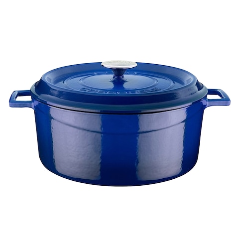 Lava Round Casserole 32cm Blue