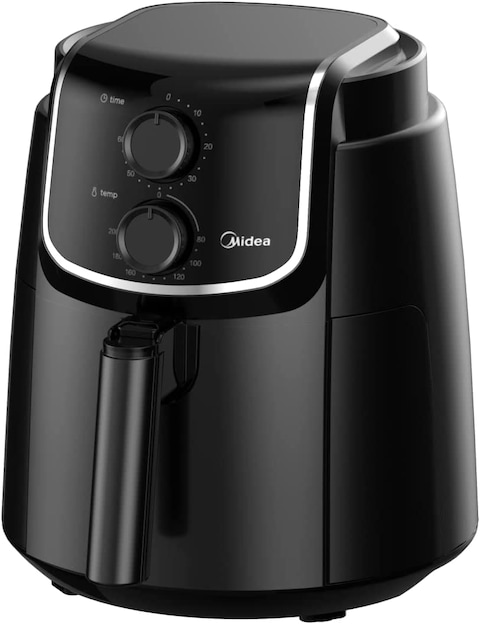 Midea 3.5L Air Fryer 1500W With Dual Cyclone Rapid Hot Air Technology For Frying, Grilling, Broiling, Roasting, Baking &amp; Toasting, Timer Up To 60 Minutes &amp; Temperature Control Up To 200&deg;C, MFTN35D2